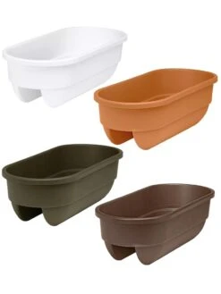 2' X 4' Railing Planter, 25" -Garden Care 34336 001E tif