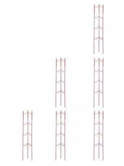 Stacking Tomato Ladders, Set Of 6 11 Stacking Tomato Ladders, Set Of 6 -Garden Care 40309 Red stacking tomato ladders set of 6 red tif