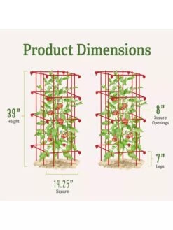 Tomato Cages, Set Of 4 14 Tomato Cages, Set Of 4 -Garden Care 8587040 1