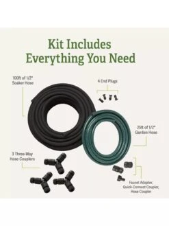 Garden Row Snip-n-Drip Soaker System -Garden Care 8587042 inclusion