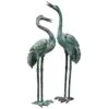 Bronze Crane Statues, Large -Garden Care 8589920 001v