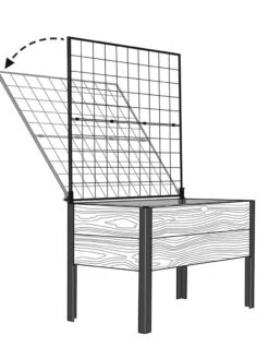 Space-Maker Pivoting Trellis, 4' -Garden Care 8590247 001 tif
