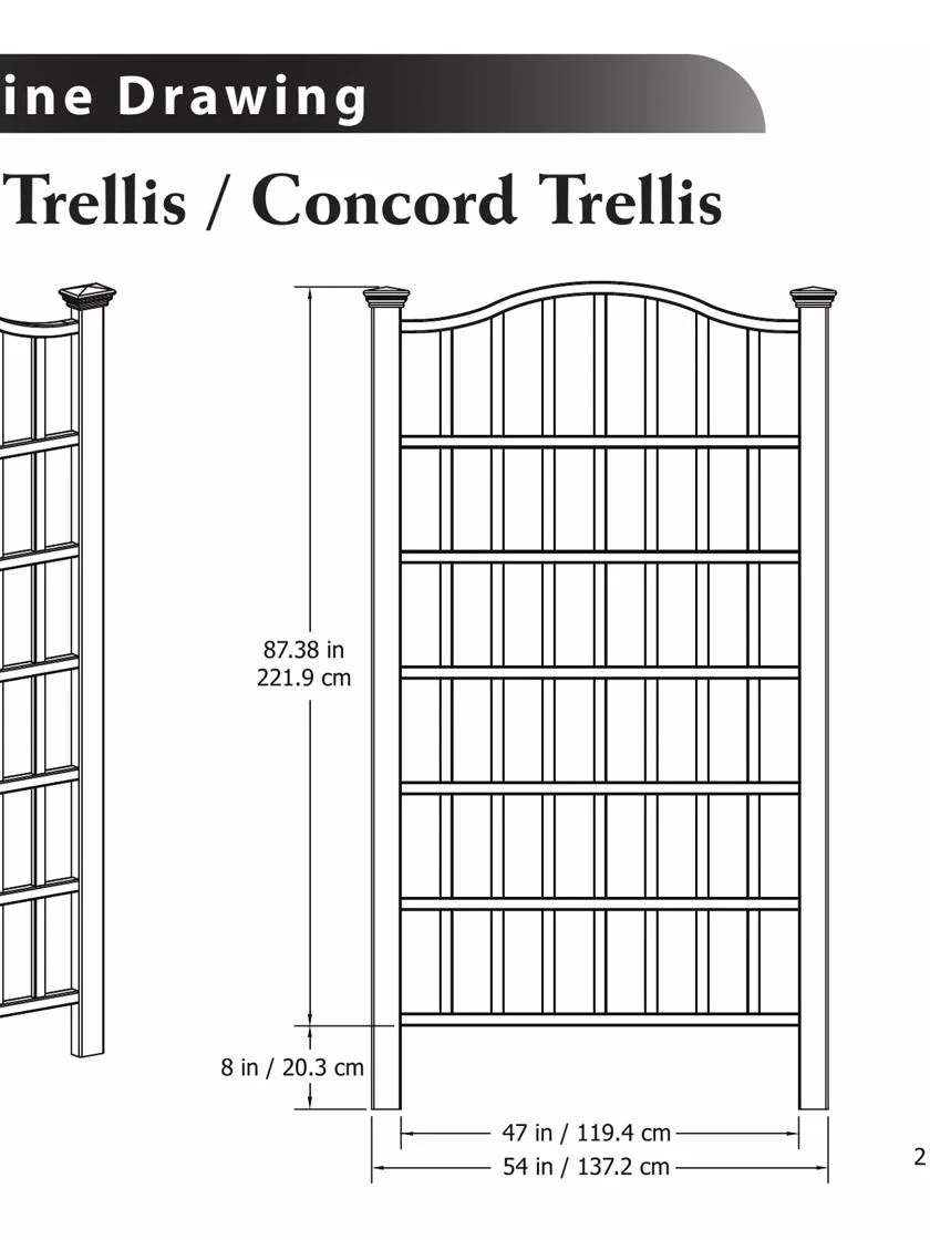 Grande Vinyl Trellis 4 Grande Vinyl Trellis - Image 2
