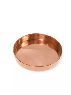 Small Round Copper Plant Tray, 10" -Garden Care 8593529 1175 tif