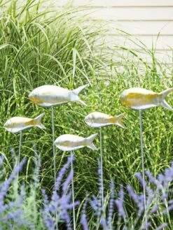 Fish Out Of Water Garden Stakes, Set Of 5 11 Fish Out Of Water Garden Stakes, Set Of 5 -Garden Care 8593672 9131 tif