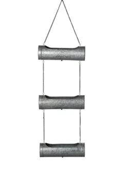 Galvanized Hanging Triple Planter 14 Galvanized Hanging Triple Planter -Garden Care 8595213 0005 tif