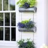 Galvanized Hanging Triple Planter -Garden Care 8595213 6966 tif