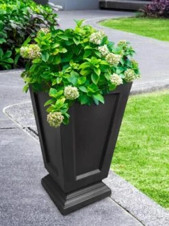 Kensington Self-Watering Tall Patio Planter, 25" -Garden Care 8598549 01V tif