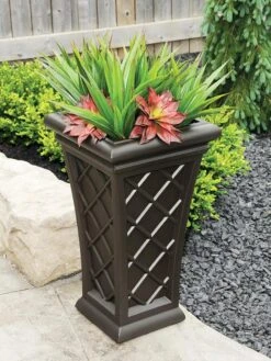 Carolina Self-Watering Tall Planter, 28" 10 Carolina Self-Watering Tall Planter, 28" -Garden Care 8598645 03V tif