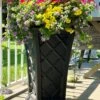 Carolina Self-Watering Tall Planter, 28" 2 Carolina Self-Watering Tall Planter, 28" -Garden Care 8598645 100V tif