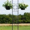Achla Designs Square-on-Squares Double Pole Trellis -Garden Care 8599483 01V tif