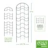 Achla Designs Waves Trellis Extension Piece 1 Achla Designs Waves Trellis Extension Piece -Garden Care 8599492 01V tif