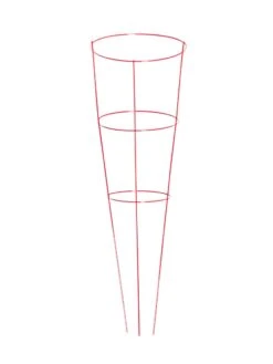 Heavy-Duty Plant Supports 42", Set Of 5 8 Heavy-Duty Plant Supports 42", Set Of 5 -Garden Care 8600029 02v heavy duty colorful plant supports 42 inch red