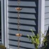 Umbrella Pure Copper Rain Chain, 8.5' -Garden Care 8600208 01v umbrella pure copper rain chain 8 foot