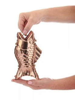 Fish Pure Copper Rain Chain, 8.5' -Garden Care 8600209 02V tif