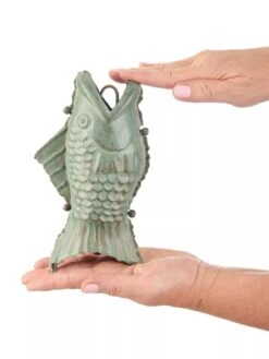 Fish Pure Copper Rain Chain, 8.5' -Garden Care 8600209 06V tif