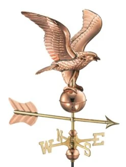 Eagle Cottage Copper Weathervane With Roof Mount -Garden Care 8600278 04v