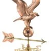Eagle Garden Copper Weathervane With Pole -Garden Care 8600278 04v eagle garden copper weathervane pole