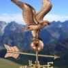 Eagle Cottage Copper Weathervane With Roof Mount 1 Eagle Cottage Copper Weathervane With Roof Mount -Garden Care 8600278 05v eagle cottage copper weathervane roof mount