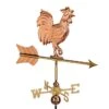 Rooster Garden Copper Weathervane With Pole -Garden Care 8600284 03v rooster garden copper weathervane pole
