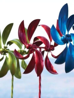 Feather Staked Wind Spinner, 22" 7 Feather Staked Wind Spinner, 22" -Garden Care 8600480 01V tif