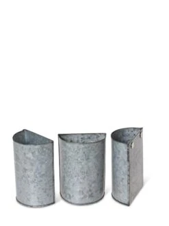 Mini Magnetic Galvanized Planter Pockets, Set Of 3 7 Mini Magnetic Galvanized Planter Pockets, Set Of 3 -Garden Care 8609216 8714 tif