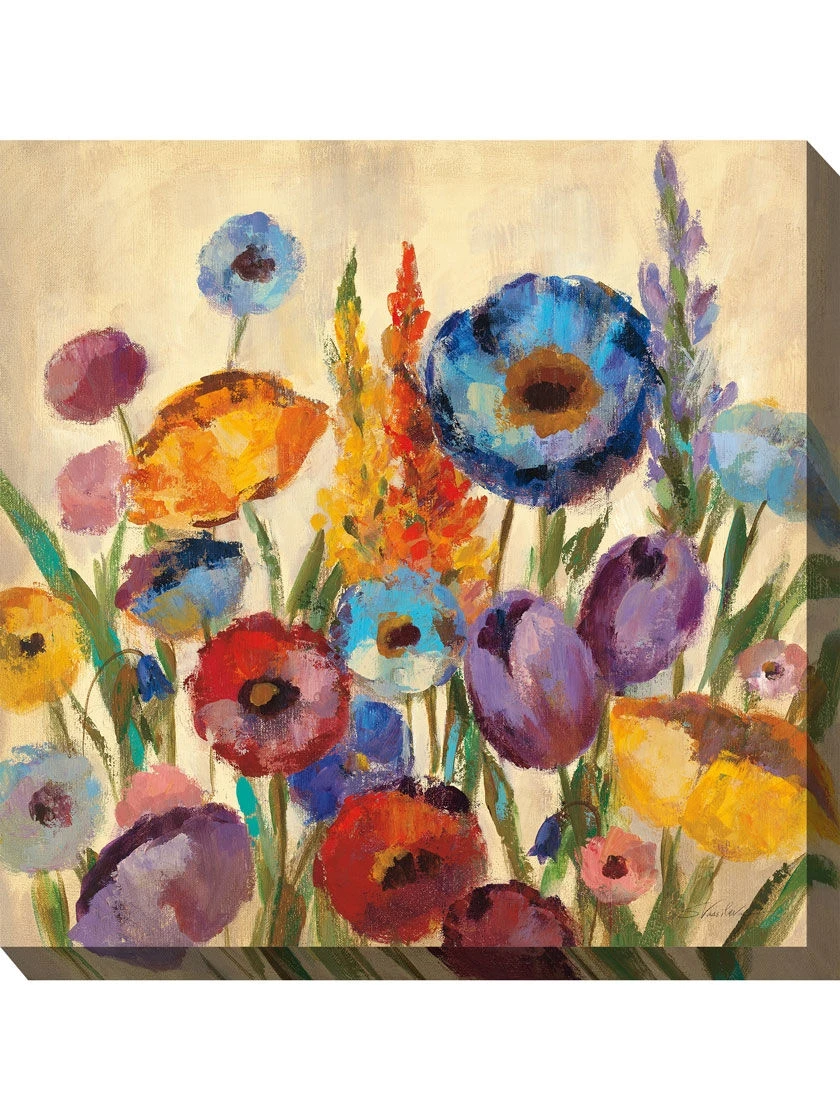 Jovial Blooms Outdoor Wall Art 3 Jovial Blooms Outdoor Wall Art