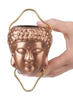 Buddha Copper Rain Chains, 8.5' -Garden Care 8610105 02v