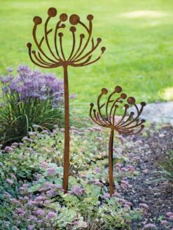 Queen Anne's Lace Garden Stake Set Of 2 8 Queen Anne's Lace Garden Stake Set Of 2 -Garden Care 8610210 0105 tif