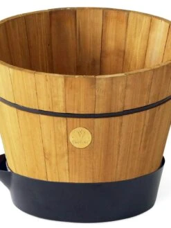 VegTrug® Build-a-Barrel Wooden Planter With Self-Watering Reservoir Tray, 18" 13 VegTrug® Build-a-Barrel Wooden Planter With Self-Watering Reservoir Tray, 18" -Garden Care 8610253 01V tif