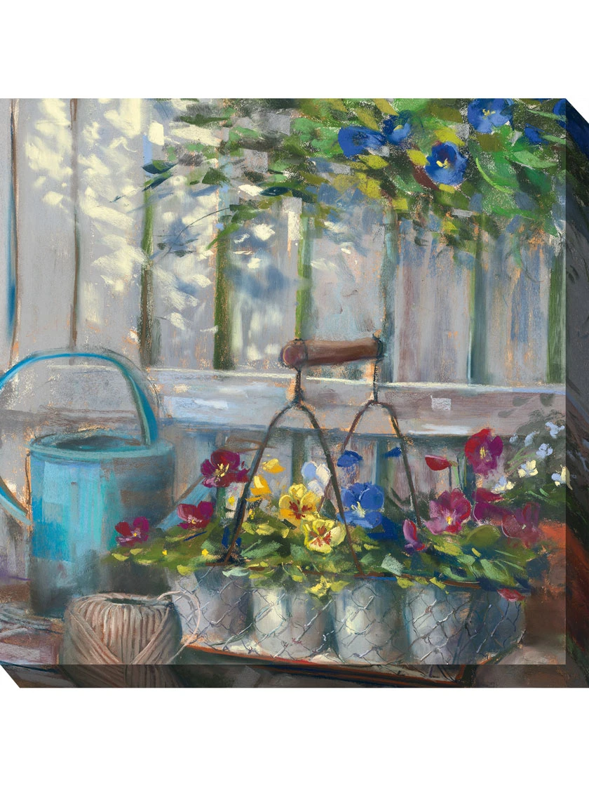 Pansy Basket Outdoor Wall Art 4 Pansy Basket Outdoor Wall Art - Image 2