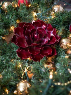 Desert Steel Ruby Rose Succulent Sculpture, Small 7 Desert Steel Ruby Rose Succulent Sculpture, Small -Garden Care 8610767 02v