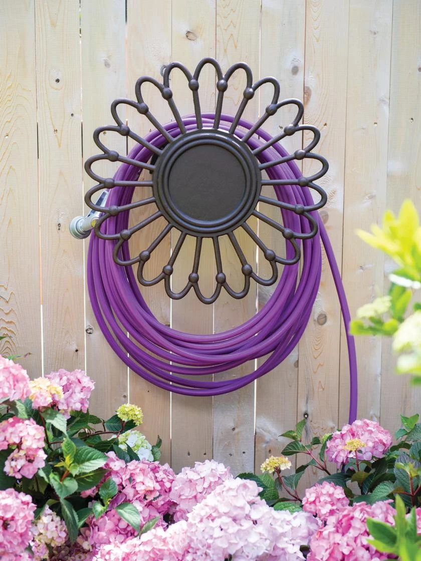 Daisy Wall-Mount Garden Hose Hanger 3 Daisy Wall-Mount Garden Hose Hanger