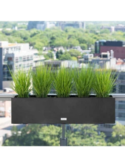 Veradek Metallic Series Railing Planters 27 Veradek Metallic Series Railing Planters -Garden Care 8611610 05v