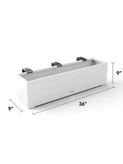 Veradek Metallic Series Railing Planters 31 Veradek Metallic Series Railing Planters -Garden Care 8611610 28v