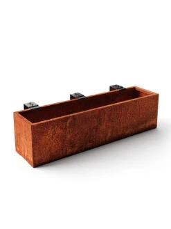 Veradek Metallic Series Corten Steel Railing Planters 14 Veradek Metallic Series Corten Steel Railing Planters -Garden Care 8611611 05v