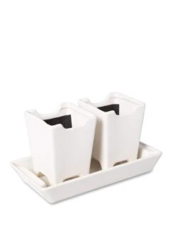 Stoneware Self-Watering Windowsill Planters, Set Of 2 -Garden Care 8611890 5658 tif