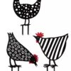 Chicken Friends Garden Stakes Set -Garden Care 8612016 4547 chicken friends garden stakes set