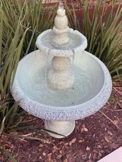 Exaco Enduro Clay Tiered Fountain -Garden Care 8612391 01V jpg