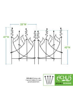 Achla Acanthus Fence Trellis -Garden Care 8612991 02v