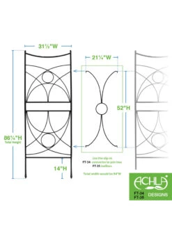 Achla Aurora Trellis Center Link -Garden Care 8612993 02v