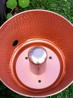 Hammered Copper Hose Pot With Lid 18 Hammered Copper Hose Pot With Lid -Garden Care 8613311 0022