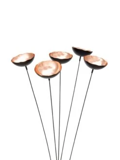 Copper Poppy Sways, Set Of 5 8 Copper Poppy Sways, Set Of 5 -Garden Care 8613342 9215