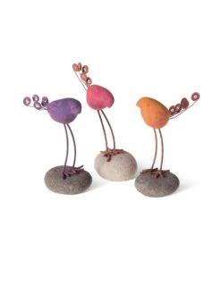 Birds On Stones Set -Garden Care 8613371 3166