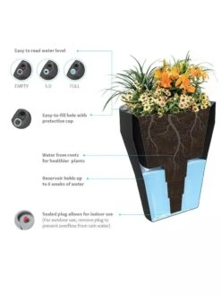 TruDrop One Pinch Planter 37 "Diameter -Garden Care 8613631 06V 3 4