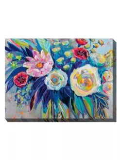 Floral Array Outdoor Wall Art -Garden Care 8614011 01V 3 4