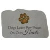 Dogs Leave Paw Prints Memorial Stone -Garden Care 8614135 01V 3 4 dogs leave paw prints memorial stone