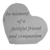 In Memory Of A Faithful Friend Memorial Stone -Garden Care 8614136 02V 3 4 in memory of a faithful friend memorial stone
